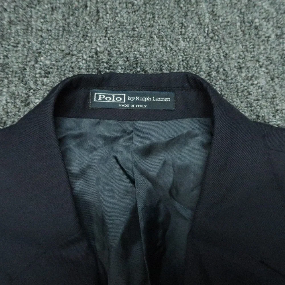 Polo Ralph Lauren Blazer Mens 38S Blue Wool Sport Coat Italy *